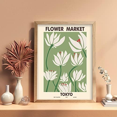LİYAOLİ Çiçek Pazarı Poster 8x10 inç 6 Set Çerçevesiz Matisse Sanat Baskılar Çiçek Pazarı Duvar Baskılar Renkli Çiçek