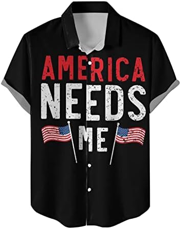 MIASHUI Süet Gömlek Ceket Erkekler erkek Rahat Amerikan Bağımsızlık Günü Baskı Patchwork Baskı Gömlek T Shirt Ağır