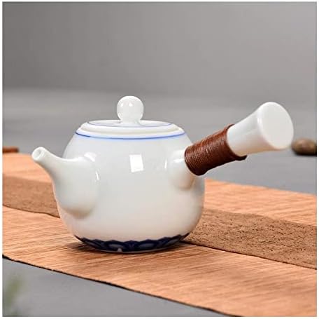 Bitki çayı pot demlik çaydanlıklar mavi ve beyaz porselen Demlik Çay makinesi Seramik çay seti yan ütü tek kolu su