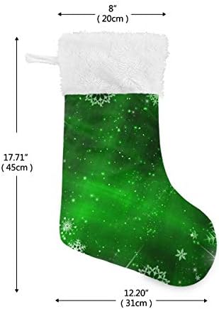 ALAZA Noel Çorap Noel Klasik Kişiselleştirilmiş Büyük Çorap Süslemeleri Aile Tatil Sezonu için Parti Dekor 1 Paket,