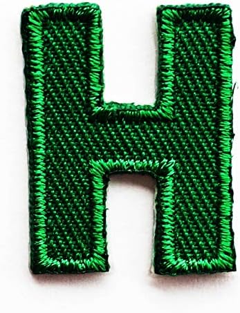 Yeşil Karikatür Mektup F Alfabe A-Z Yama Güzel İngilizce 0. 8X1 MEGADEE Sembol DIY Demir on Patch Demir-On Tasarımcı