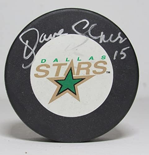 Dave Gagner Dallas Stars İmzalı / İmzalı Hokey Diski - İmzalı NHL Diskleri