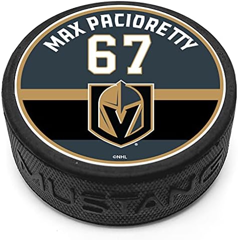 Mustang Ürün Max Pacioretty Vegas Altın Şövalyeler 3D Dokulu NHL Oyuncu Hatıra Diski