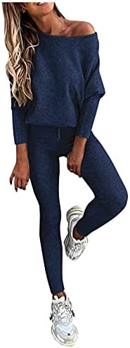 Bayan Akşam takım elbise pantalonları kadın kıyafetleri Katı Uzun Kollu Hoodie Pantolon Kazak spor elbise Spor
