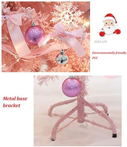 Köknar Noel Ağacı Menteşeli Yapay Noel Ağacı Metal Standı Noel Süslemeleri ile Ideal Noel Dekor Ev ve Ofis için-a