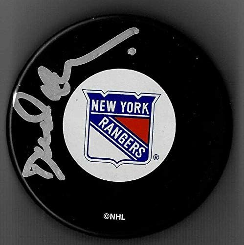David Quinn İmzalı New York Rangers Diski-İmzalı NHL Diskleri