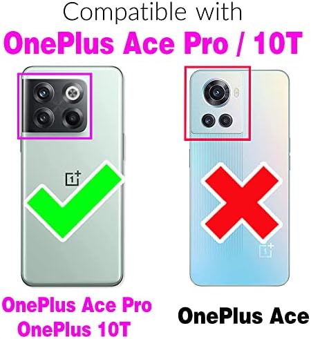 Telefon Kılıfı için OnePlus 10T 5G/Bir Artı Ace Pro Cüzdan Temperli Cam Ekran Koruyucu ve Deri İnce Kapak Çevirin