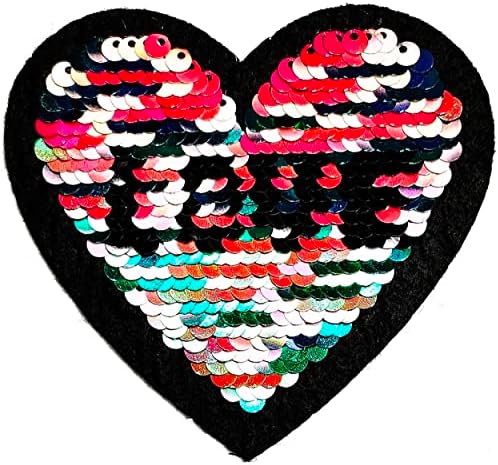 Rareeasy Yama Seti 2 Adet. Aşk Kalp Yamalar DIY İşlemeli Dikiş Demir on Patch Dikiş Rozeti İşareti Logosu Ceketler