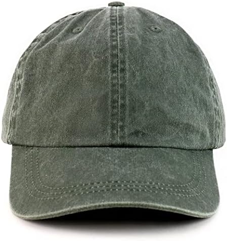 Armycrew XXL Büyük Boy Büyük Yıkanmış Pamuk Pigment Boyalı Yapılandırılmamış beyzbol Şapkası