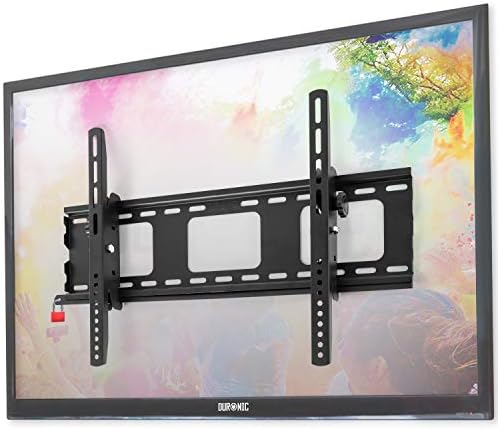 Anti-Hırsızlık Duronic TV Braketi TVB103M Siyah Evrensel 3D LCD LED Plazma TV Duvar montaj aparatı ile Güvenlik Kilidi