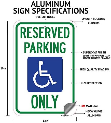 Her Zaman Park Yok Prohibido Estacionar (Sağ Ok ile) | 12 X 18 Ağır Alüminyum Pas geçirmez Park işareti / İşinizi