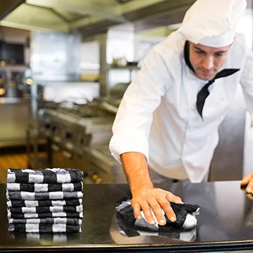 Süper Yumuşak Emici Mutfak Havluları Mutfak Bezi Seti 12'li Paket, Bulaşıkları Kurutmak için Mutfak için Bulaşık Havluları