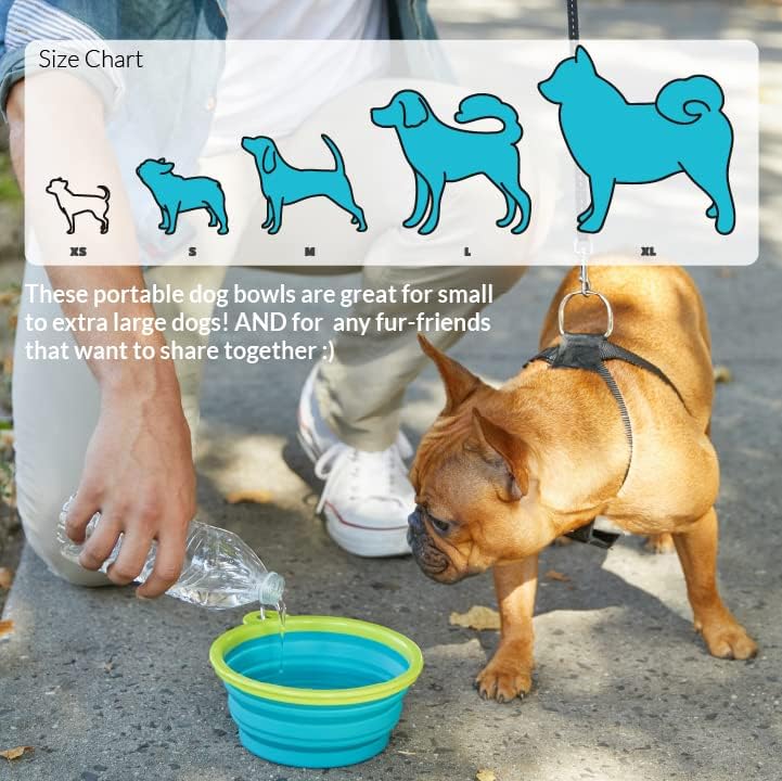 Hayvan Gezegeni Katlanabilir Köpek Besleme Kaseleri 7 Büyük (2'li Paket) 1 Adet Deniz Mavisi / Lacivert. Düz Katlanır;