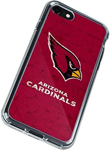 Skinit Clear Telefon Kılıfı iPhone SE ile Uyumlu - Resmi Lisanslı NFL Arizona Cardinals Sıkıntılı Tasarım
