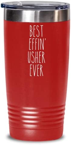 Hediye Usher İçin En İyi Effin ' Usher Hiç yalıtımlı içecek bardağı seyahat tipi kupa Komik İş Arkadaşı Hediyeler