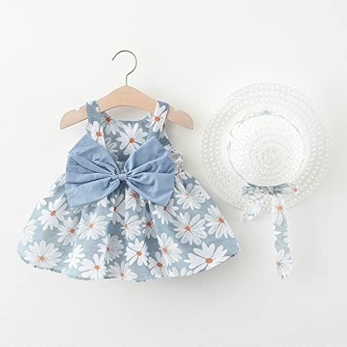 Toddler Bebek Çocuk Kız Çiçek Çiçekler Prenses Elbise Şapka Kıyafetler Giysileri 4t Kız Giysileri
