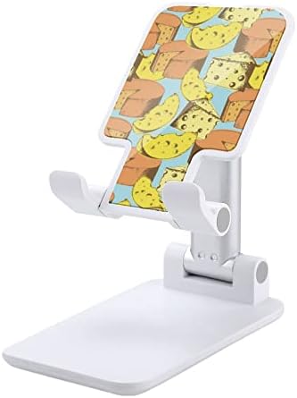 Peynir Gıda Desen Katlanabilir Cep Telefonu Standı Ayarlanabilir Cradle Telefon Tutucu Masaüstü Dock Fit Tüm 4-13