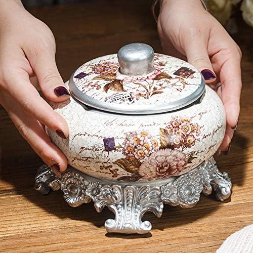 Avrupa Tarzı Antika Küllük Seramik Büyük Küllük Kapaklı Modern Basit Yaratıcı Lüks Oturma Odası Dekorasyon çay masası