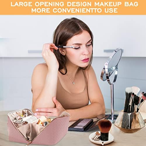 SHEJIZE Büyük Kapasiteli Seyahat Kozmetik Çantası Makyaj Çantası Seyahat çantası düzenleyici makyaj çantası Kadınlar