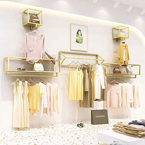 Butik Giyim Mağazalarında MDEPYCO Yaratıcı Üçgen Ekran Giysi Rafları, Evde Duvara Monte Asılı Giysi Rafı, Banyo Depolama