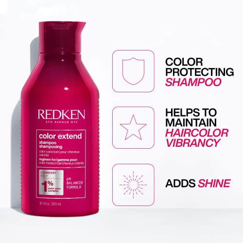 REDKEN Color Extend Şampuan ve Saç Kremi Seti / Boyalı Saçlar için / Saçları Yönetilebilir ve Parlak Bırakarak Temizler