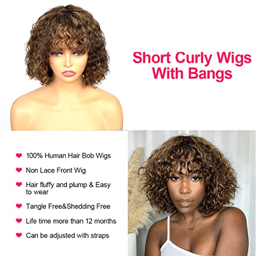 Patlama İle kısa Afro kıvırcık peruk Sarışın vurgulamak kraliyet kıvırcık insan saçı peruk siyah Kadınlar İçin 180